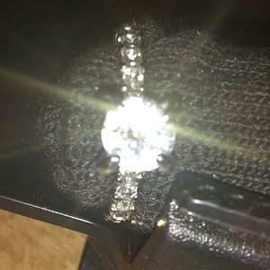 White sapphire ring